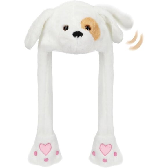 Other - Kids Puppy Animal Hat with Ears Moving Jumping Pop Up Beating Plush Holiday